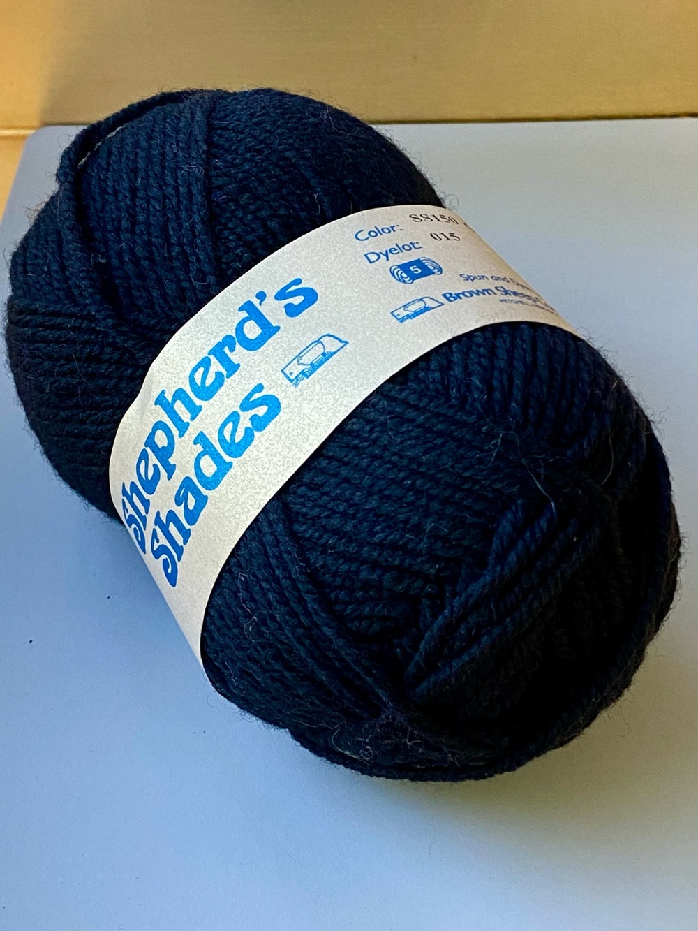 100% Wool Yarn “Shepherd’s Shades” by Brown Sheep Co., Bulky #5 Wt., Black